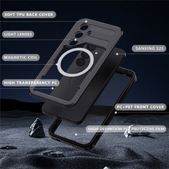 REDPEPPER For Samsung Galaxy S25 IP68 Waterproof Magnetic Case Clear Phone Cover