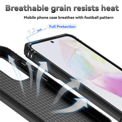 Für Samsung Galaxy A36 5G / A56 5G Hülle PC + TPU Telefonabdeckung mit Linsenschutz Ständer 