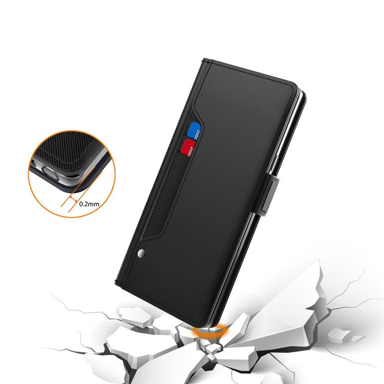 For Huawei Mate 70 Case Stand PU Leather Phone Cover Card Holder Mirro - TechGearPal