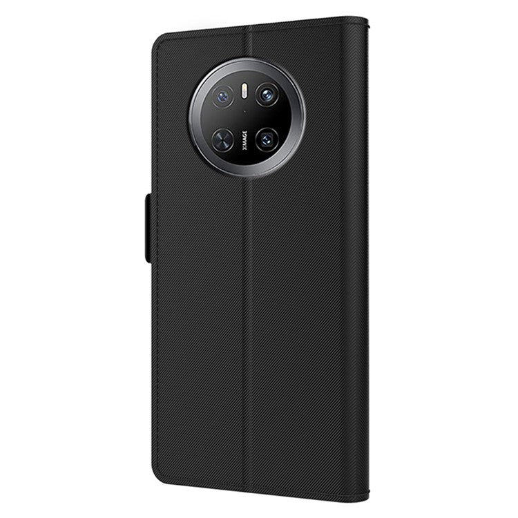 For Huawei Mate 70 Case Stand PU Leather Phone Cover Card Holder Mirro - TechGearPal