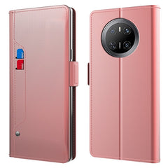 For Huawei Mate 70 Case Stand PU Leather Phone Cover Card Holder Mirro - TechGearPal