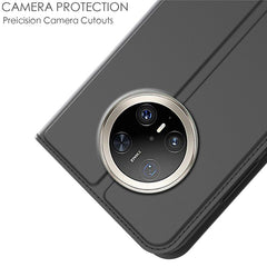 For Huawei Mate 70 Pro / 70 Pro+ Case PU Leather Phone Cover with Card Holder Stand Magnetic Closur - TechGearPal
