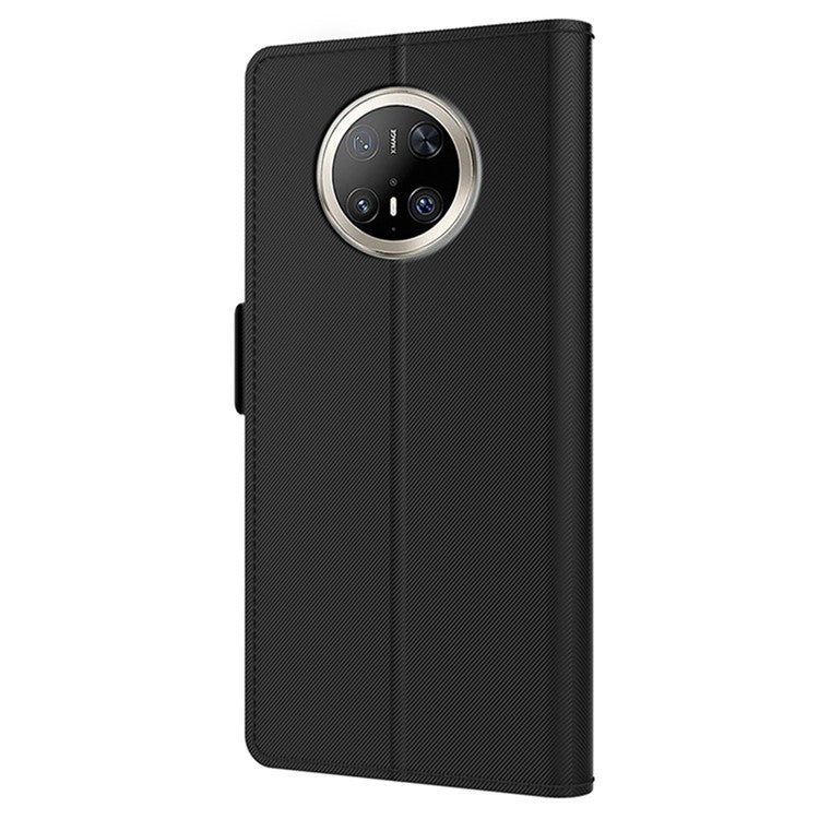 For Huawei Mate 70 Pro / 70 Pro+ Case Stand PU Leather Phone Cover Card Holder Mirro - TechGearPal