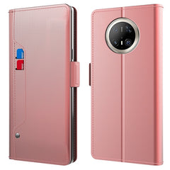 For Huawei Mate 70 Pro / 70 Pro+ Case Stand PU Leather Phone Cover Card Holder Mirro - TechGearPal
