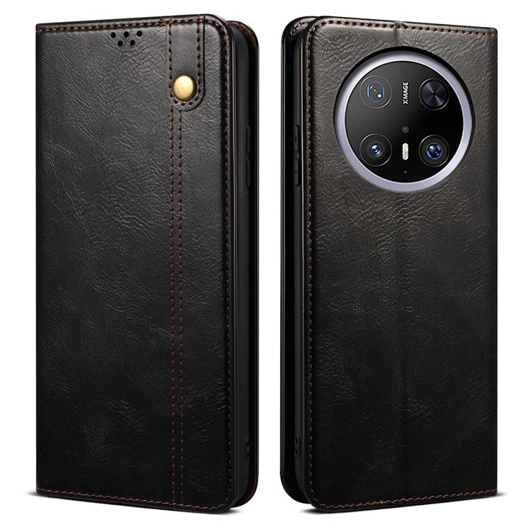 For Huawei Mate 70 Pro / Mate 70 Pro+ Case Crazy Horse Texture Waxy Leather Wallet Stand Phone Cove - TechGearPal