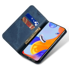 For Huawei Mate 70 Pro / Mate 70 Pro+ Case Jeans Cloth Texture Anti-Scratch Leather Stand Phone Cove - TechGearPal