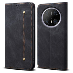 For Huawei Mate 70 Pro / Mate 70 Pro+ Case Jeans Cloth Texture Anti-Scratch Leather Stand Phone Cove - TechGearPal