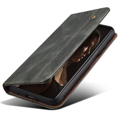 For Huawei Mate 70 Case Crazy Horse Texture Waxy Leather Wallet Stand Phone Cove - TechGearPal
