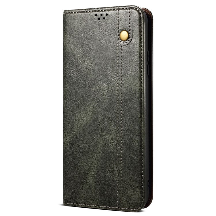 For Huawei Mate 70 Case Crazy Horse Texture Waxy Leather Wallet Stand Phone Cove - TechGearPal
