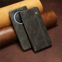 For Huawei Mate 70 Case Crazy Horse Texture Waxy Leather Wallet Stand Phone Cove - TechGearPal