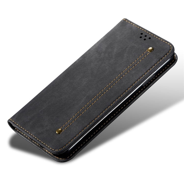 For Huawei Mate 70 Case Jeans Cloth Texture Anti-Scratch Leather Stand Phone Cove - TechGearPal