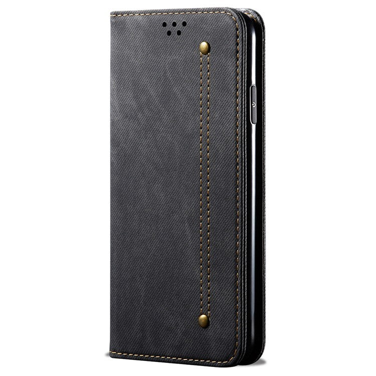 For Huawei Mate 70 Case Jeans Cloth Texture Anti-Scratch Leather Stand Phone Cove - TechGearPal
