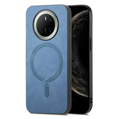 For Huawei Mate 70 Leather Back Case Compatible with MagSafe Skin-touch Phone Cove - TechGearPal