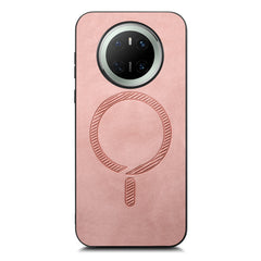 For Huawei Mate 70 Leather Back Case Compatible with MagSafe Skin-touch Phone Cove - TechGearPal