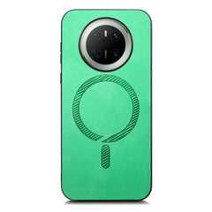 For Huawei Mate 70 Leather Back Case Compatible with MagSafe Skin-touch Phone Cove - TechGearPal