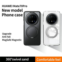 For Huawei Mate 70 Pro+  /  Mate 70 Pro Case Compatible with MagSafe TPU + Acrylic + Metal Kickstand Matte Phone Cove - TechGearPal