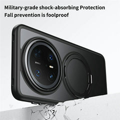 For Huawei Mate 70 Pro+  /  Mate 70 Pro Case Compatible with MagSafe TPU + Acrylic + Metal Kickstand Matte Phone Cove - TechGearPal