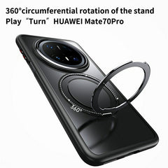 For Huawei Mate 70 Pro+  /  Mate 70 Pro Case Compatible with MagSafe TPU + Acrylic + Metal Kickstand Matte Phone Cove - TechGearPal