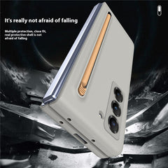 Phone Case with Tempered Glass Film for Samsung Galaxy Z Fold Special / Z Fold 6 Slim / W25 Hard PC Back Cover with Stylu - TechGearPal