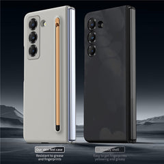 Phone Case with Tempered Glass Film for Samsung Galaxy Z Fold Special / Z Fold 6 Slim / W25 Hard PC Back Cover with Stylu - TechGearPal