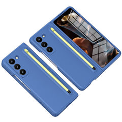Phone Case with Tempered Glass Film for Samsung Galaxy Z Fold Special / Z Fold 6 Slim / W25 Hard PC Back Cover with Stylu - TechGearPal