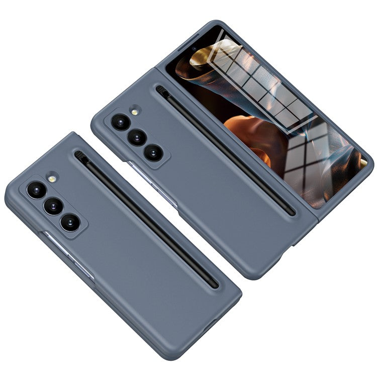 Phone Case with Tempered Glass Film for Samsung Galaxy Z Fold Special / Z Fold 6 Slim / W25 Hard PC Back Cover with Stylu - TechGearPal