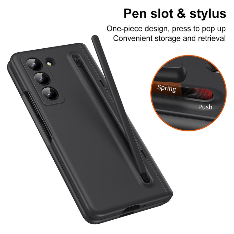Kickstand Phone Case for Samsung Galaxy Z Fold Special / Z Fold 6 Slim / W25 PC Back Cover with Stylus and Tempered Glass Fil - TechGearPal