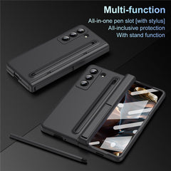 Kickstand Phone Case for Samsung Galaxy Z Fold Special / Z Fold 6 Slim / W25 PC Back Cover with Stylus and Tempered Glass Fil - TechGearPal