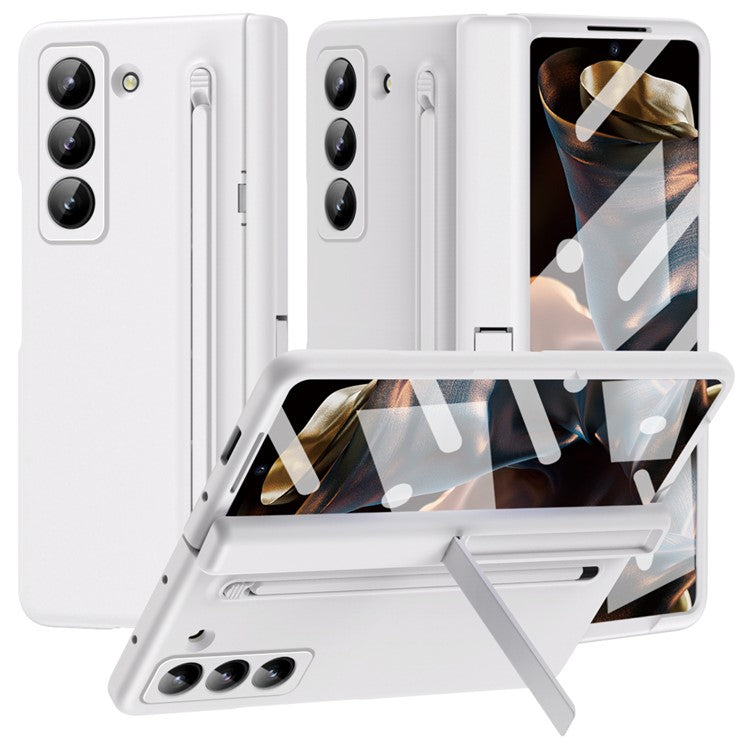 Kickstand Phone Case for Samsung Galaxy Z Fold Special / Z Fold 6 Slim / W25 PC Back Cover with Stylus and Tempered Glass Fil - TechGearPal