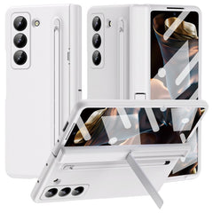Kickstand Phone Case for Samsung Galaxy Z Fold Special / Z Fold 6 Slim / W25 PC Back Cover with Stylus and Tempered Glass Fil - TechGearPal