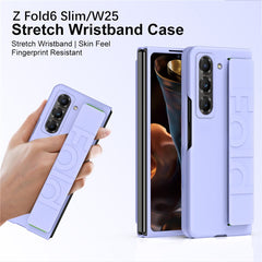 Wristband Phone Case for Samsung Galaxy Z Fold Special / Z Fold 6 Slim / W25 Rubberized Hard PC Mobile Cove - TechGearPal