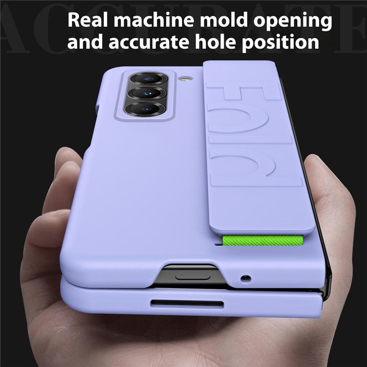 Wristband Phone Case for Samsung Galaxy Z Fold Special / Z Fold 6 Slim / W25 Rubberized Hard PC Mobile Cove - TechGearPal