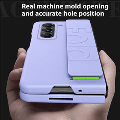 Wristband Phone Case for Samsung Galaxy Z Fold Special / Z Fold 6 Slim / W25 Rubberized Hard PC Mobile Cove - TechGearPal