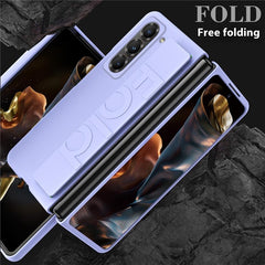 Wristband Phone Case for Samsung Galaxy Z Fold Special / Z Fold 6 Slim / W25 Rubberized Hard PC Mobile Cove - TechGearPal