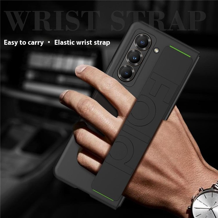 Wristband Phone Case for Samsung Galaxy Z Fold Special / Z Fold 6 Slim / W25 Rubberized Hard PC Mobile Cove - TechGearPal