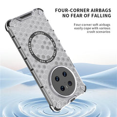 For Huawei Mate 70 Case Compatible with MagSafe Honeycomb Design TPU + PC Phone Cove - TechGearPal