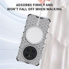 For Huawei Mate 70 Case Compatible with MagSafe Honeycomb Design TPU + PC Phone Cove - TechGearPal