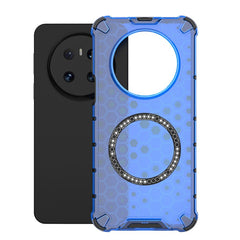 For Huawei Mate 70 Case Compatible with MagSafe Honeycomb Design TPU + PC Phone Cove - TechGearPal