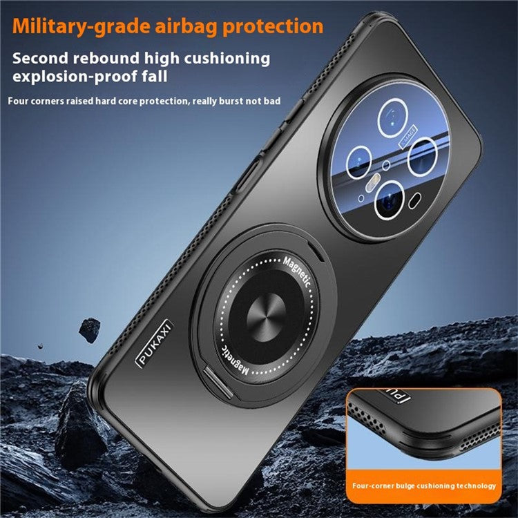 For Huawei Mate 70 Pro / Mate 70 Pro+ Case Compatible with MagSafe Kickstand TPU PC Heat Dissipation Phone Cove - TechGearPal