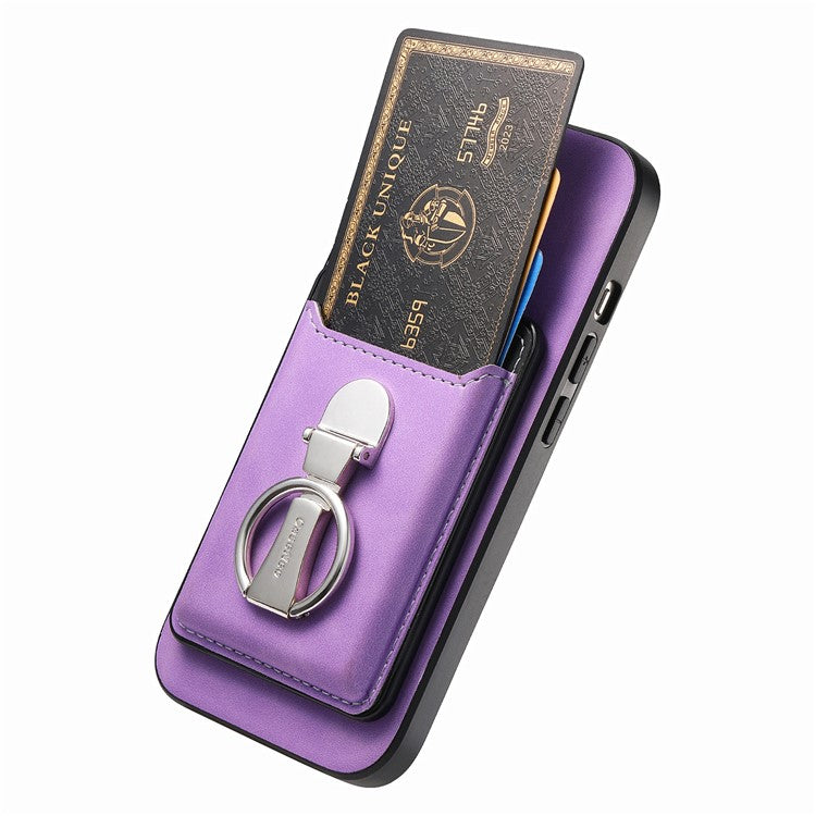 For Huawei Mate 70 Case Compatible with MagSafe Skin-Touch Cover with Card Bag Kickstan - TechGearPal