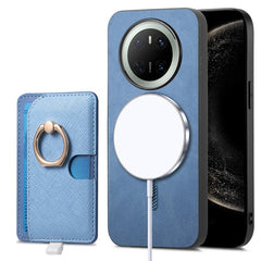 For Huawei Mate 70 Case Ring Kickstand Leather + TPU + PC Phone Cover Detachable Card Holde - TechGearPal
