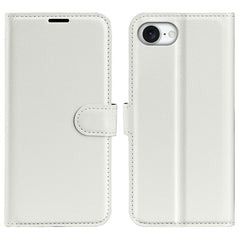 For iPhone 16e Case Litchi Texture Shockproof Leather Wallet Phone Cover - TechGearPal