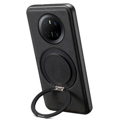 DENIOR A14 For Huawei Mate 70 Magnetic Case Rotary Kickstand Leather PC TPU Phone Cove - TechGearPal