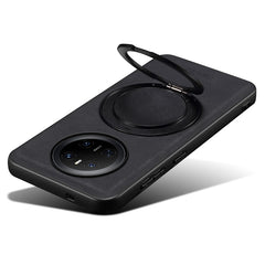DENIOR A14 For Huawei Mate 70 Magnetic Case Rotary Kickstand Leather PC TPU Phone Cove - TechGearPal