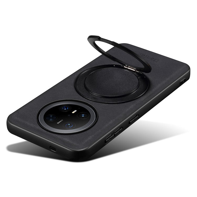 DENIOR A14 For Huawei Mate 70 Pro / Mate 70 Pro+ Magnetic Case Rotary Kickstand Leather PC TPU Phone Cove - TechGearPal