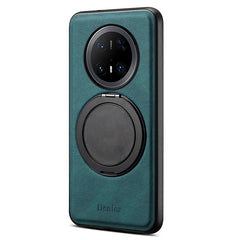 DENIOR A14 For Huawei Mate 70 Pro / Mate 70 Pro+ Magnetic Case Rotary Kickstand Leather PC TPU Phone Cove - TechGearPal