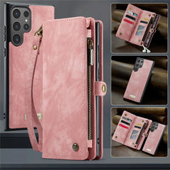 For Samsung Galaxy S25 Ultra Phone Cases CASEME Leather Cover with Detachable Wallet and Strap