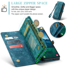 For Samsung Galaxy S25 Phone Cases CASEME Leather Cover with Detachable Wallet and Strap