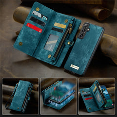 For Samsung Galaxy S25 Phone Cases CASEME Leather Cover with Detachable Wallet and Strap