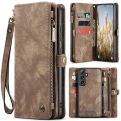 For Samsung Galaxy S25 Phone Cases CASEME Leather Cover with Detachable Wallet and Strap